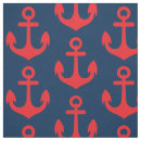 Search for anchor pattern fabric Navy blue