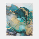 Search for teal and gold blankets Marble