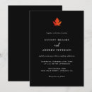 Search for maple leaf wedding invitations Modern