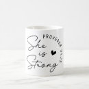 Search for she is strong mugs Christian