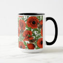 Search for red poppies mugs Wildflowers