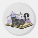 Search for vintage book magnets Black cat