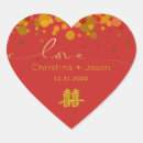 Search for modern chinese wedding stickers Red