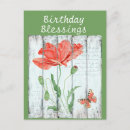 Search for red poppy birthday cards Garden
