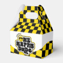 Search for black and yellow favour boxes Birthday