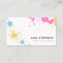 Search for paint splatter business cards Painter