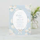 Search for elegant floral bridal shower invitations Blue
