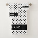 Search for black and white polka dot bath towels Stylish
