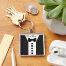 Search for elegant tuxedo key rings For him