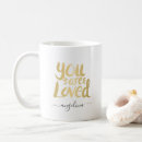Search for gold lettering mugs Trendy