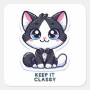 Search for a classy cat stickers Kitten