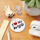 Search for my wife key rings Heart