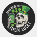 Search for st patricks day skull stickers Shamrock