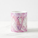Search for initial v mugs Pink