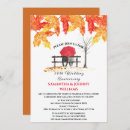 Search for autumn wedding anniversary invitations Watercolor