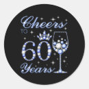 Search for sixtieth anniversary stickers Birthday