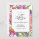 Search for flower 50th anniversary invitations Flowers