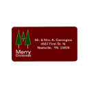 Search for red and green return address labels Simple