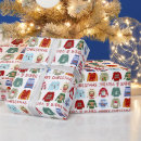 Search for ugly christmas wrapping paper Snowman