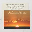 Search for in memoriam invitations Funeral