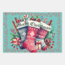 Search for christmas stocking wrapping paper Candy canes