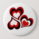 Search for valentines day badges Red and white
