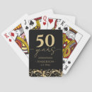 Search for 50th wedding anniversary playing cards Elegant