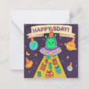 Search for alien note cards Space