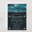 Search for teal and silver invitations Marble
