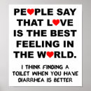 Search for faeces Toilet