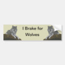 Search for wolves bumper stickers Animals