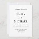 Search for classy black wedding invitations Modern