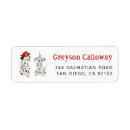 Search for cute puppy return address labels Dalmatian