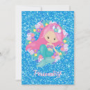 Search for pink and blue mermaid invitations Girly