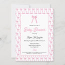 Search for bow baby girl shower invitations Simple