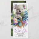 Search for koala invitations Wild one