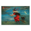 Search for vintage crescent moon posters Witch