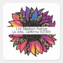 Search for sunflower return address return address labels Boho