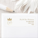 Search for crown return address labels modern