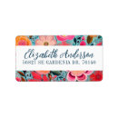Search for girly floral return address labels Botanical