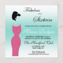 Search for burlap sweet 16 invitations For her