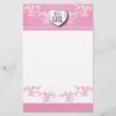 Search for new baby personal stationery Pink