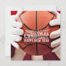 Search for basketball christmas cards Santa