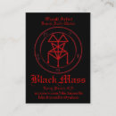 Search for occult business cards Black