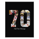 Search for 70th birthday posters Anniversary