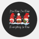 Search for everything is fine stickers Xmas