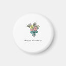 Search for flower design magnets Birthday