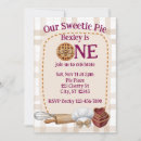 Search for pie birthday invitations Bow