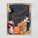 Search for witch pumpkin postcards October