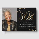 Search for 80th birthday guest books Elegant